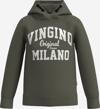 VINGINO Sweater majica u tamno zelena / prljavo bijela, Pregled proizvoda