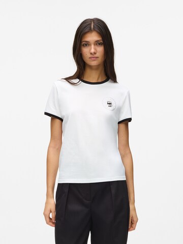 Karl Lagerfeld - Camiseta en blanco: frente