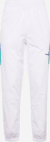 Sergio Tacchini Tapered Sportbroek 'MACAO' in Wit: voorkant