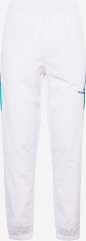 Sergio Tacchini Tapered Παντελόνι φόρμας 'MACAO' σε λευκό: μπροστά