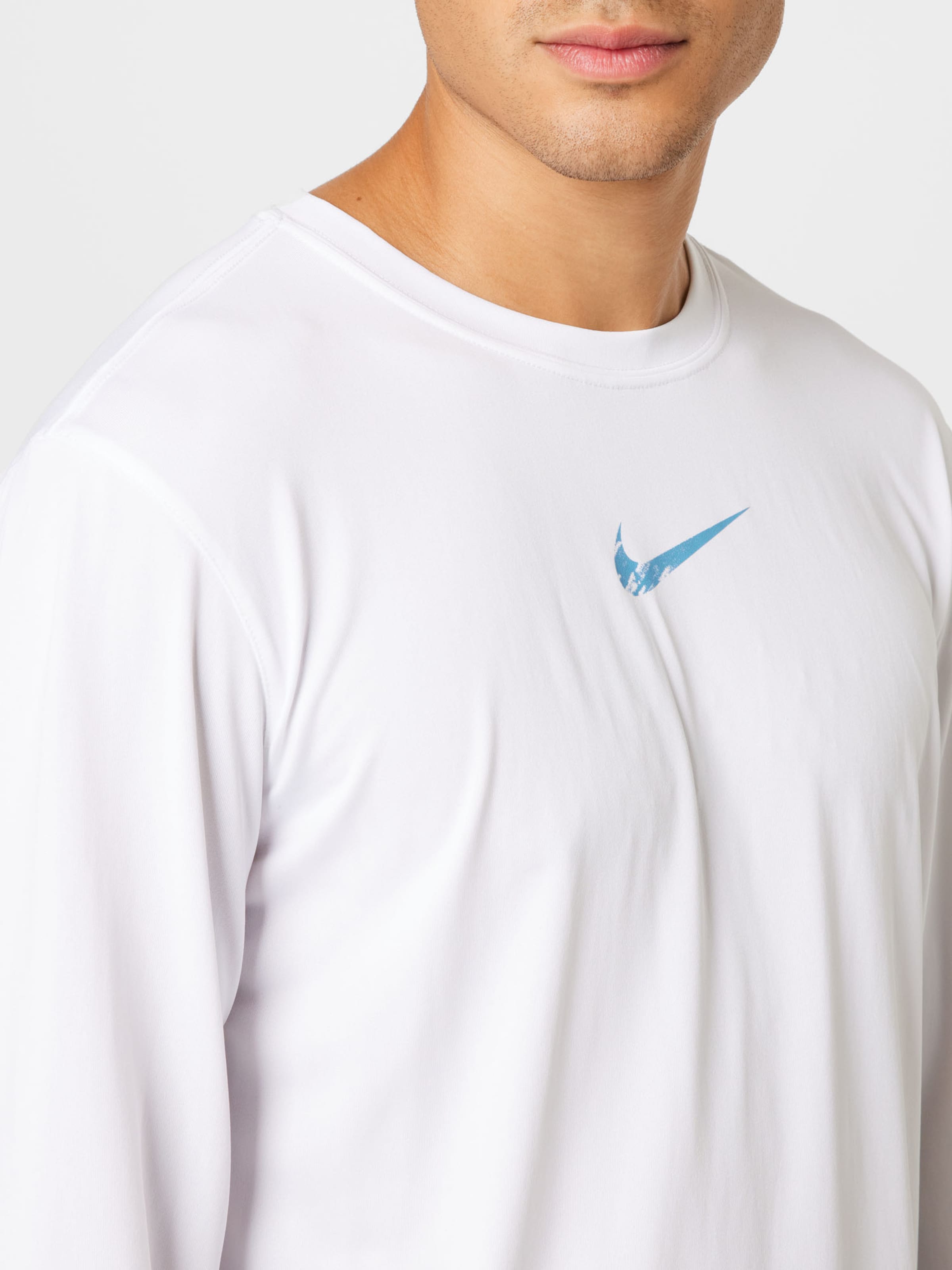 Homme T-Shirt fonctionnel NIKE en Blanc 