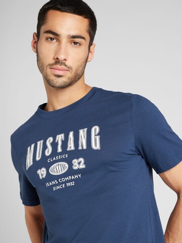 mėlyna MUSTANG Marškinėliai 'Austin'