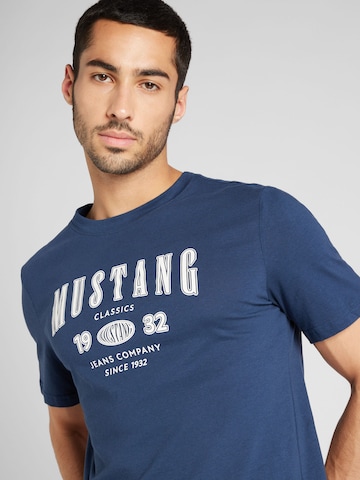 Maglietta 'Austin' di MUSTANG in blu