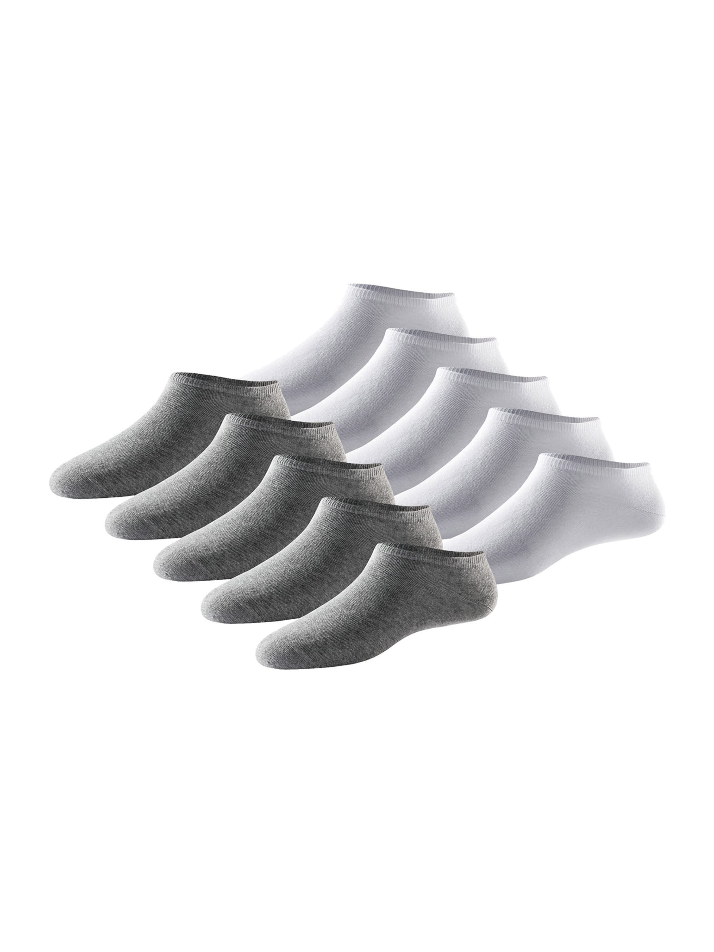 SCHIESSER Enkelsokken ' Bluebird ' in Grijs: voorkant