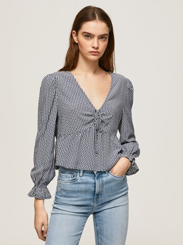 Pepe Jeans Blouse 'Aretha' in Zwart: voorkant