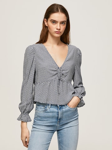 Pepe Jeans Blouse 'Aretha' in Zwart: voorkant