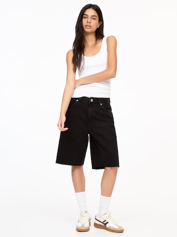 Pull&Bear Lużny krój Jeansy w kolorze czarny