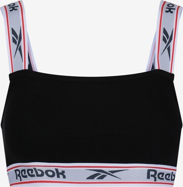 Bustier Soutien-gorge de sport Reebok en noir : devant