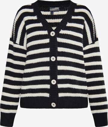 DreiMaster Vintage Knit cardigan in Black: front