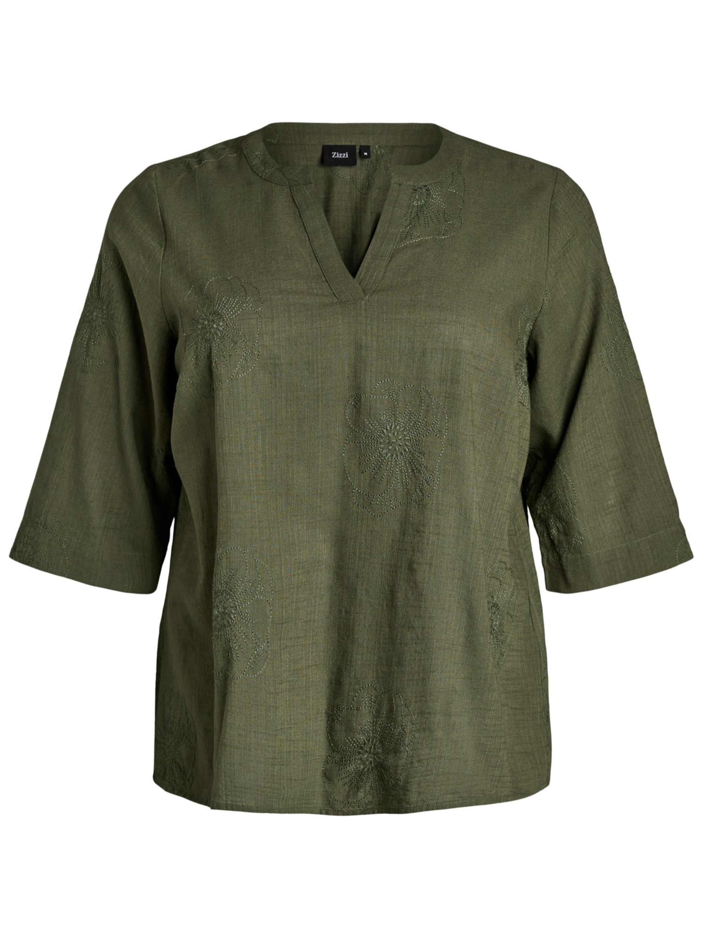 Zizzi Blouse 'Cananna' in Green: front