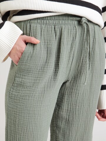 JDY Wide leg Broek 'JDYTheis' in Groen