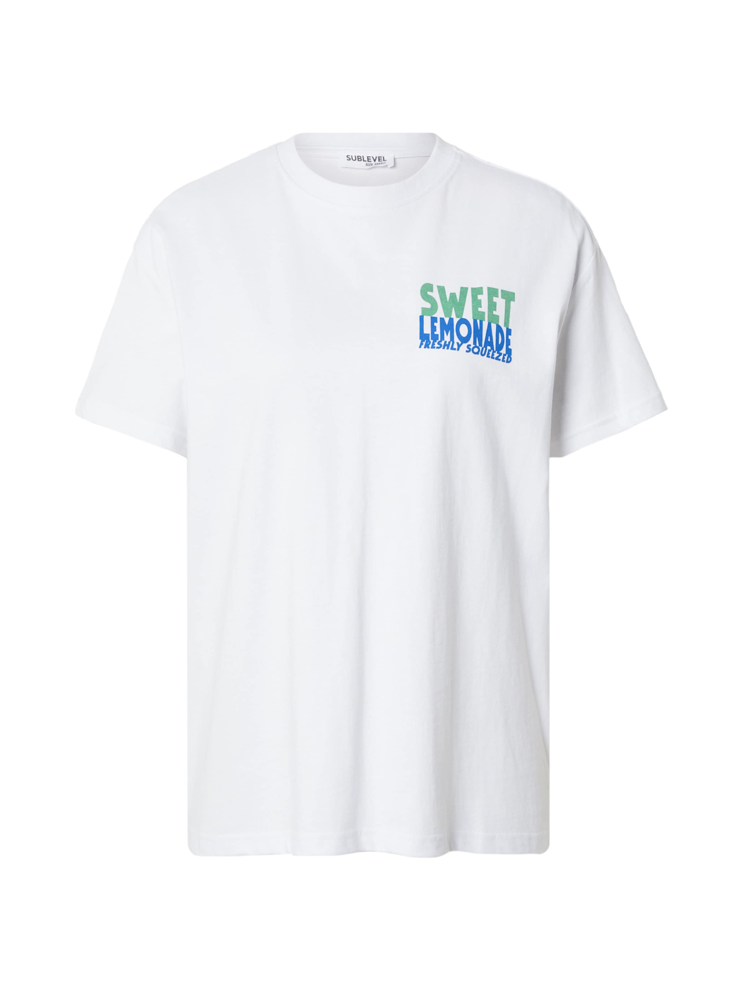 balts Sublevel T-Krekls: no priekšpuses