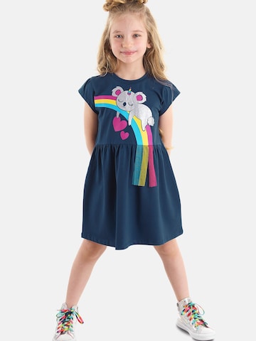 Denokids Kleid 'Koala' in Blau: Vorderseite