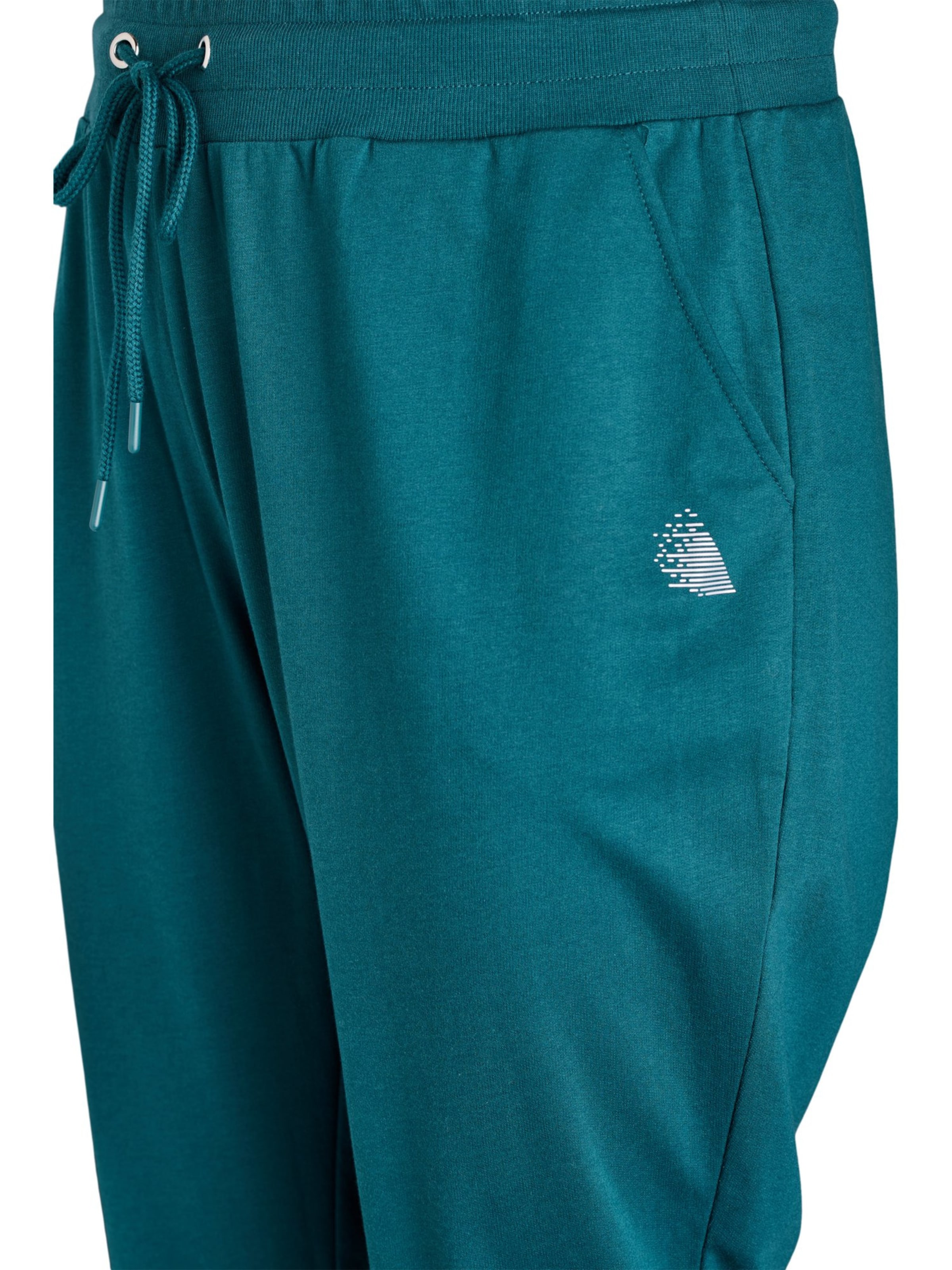 Active by Zizzi Tapered Broek 'ABASIC' in Groen