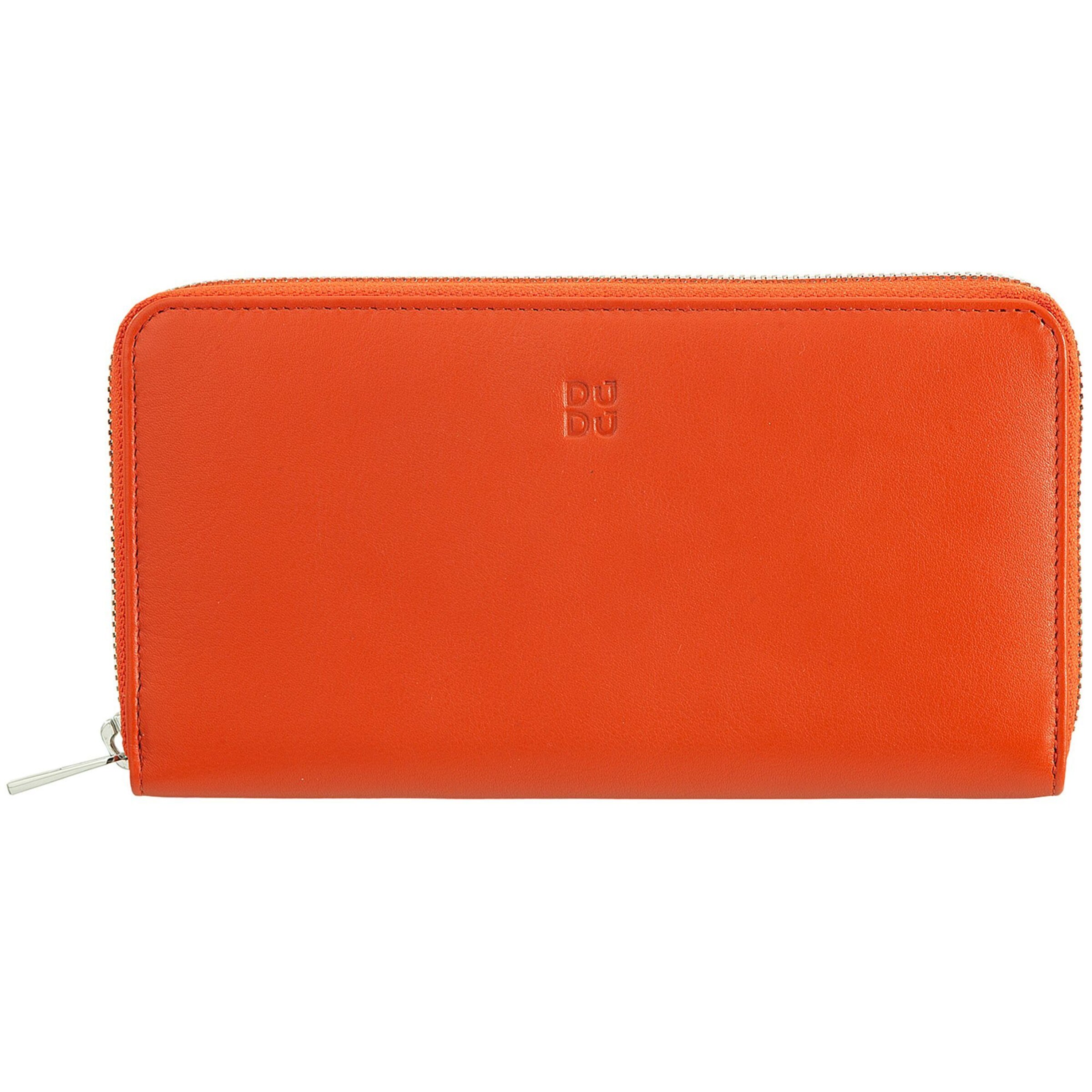 DuDu Wallet in Orange: front