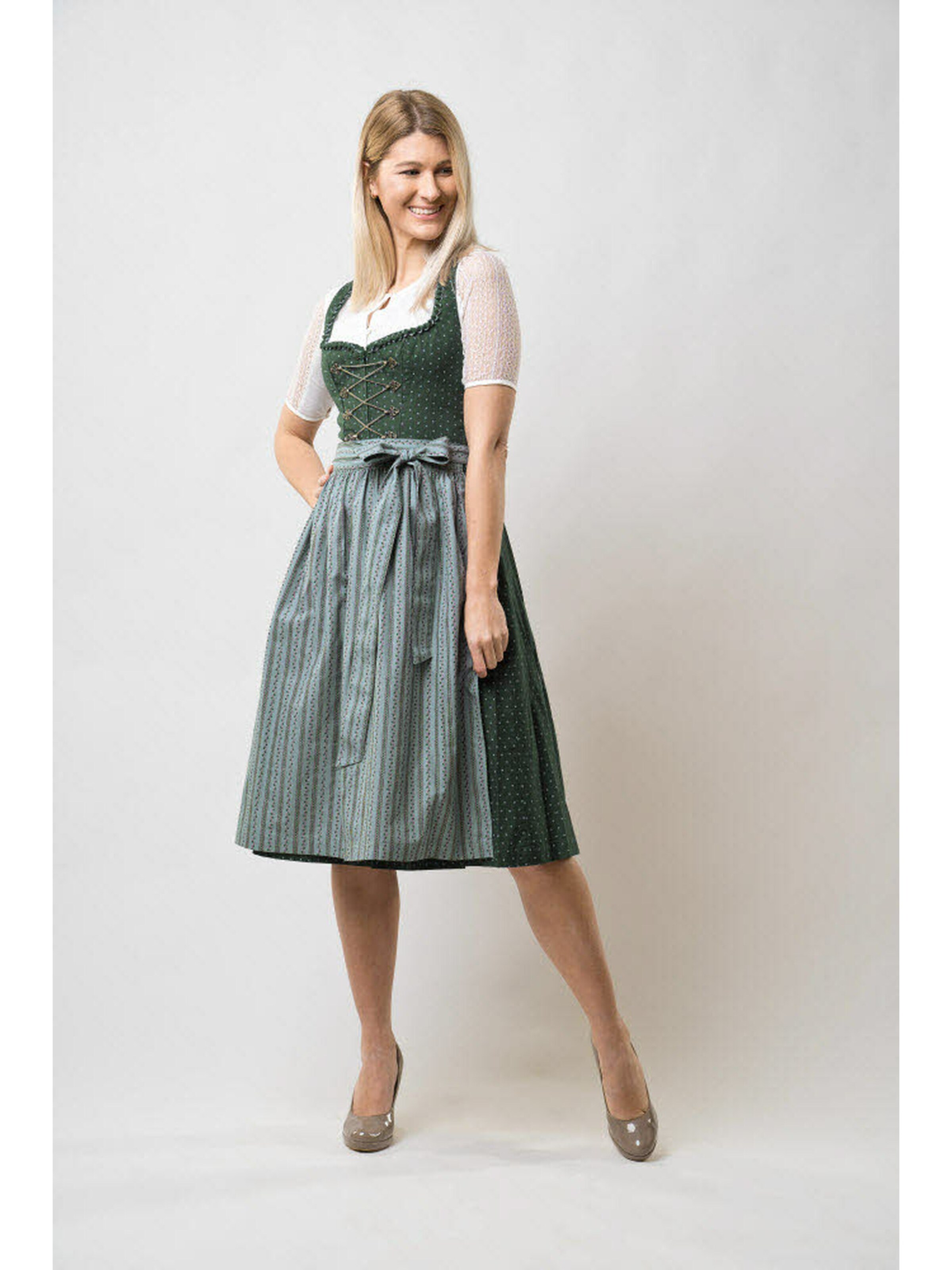 Trachtenhof Nübler Dirndl 'Dirndl midi Thea'‌‌‌‌‌‌‌‌‌ in Grün