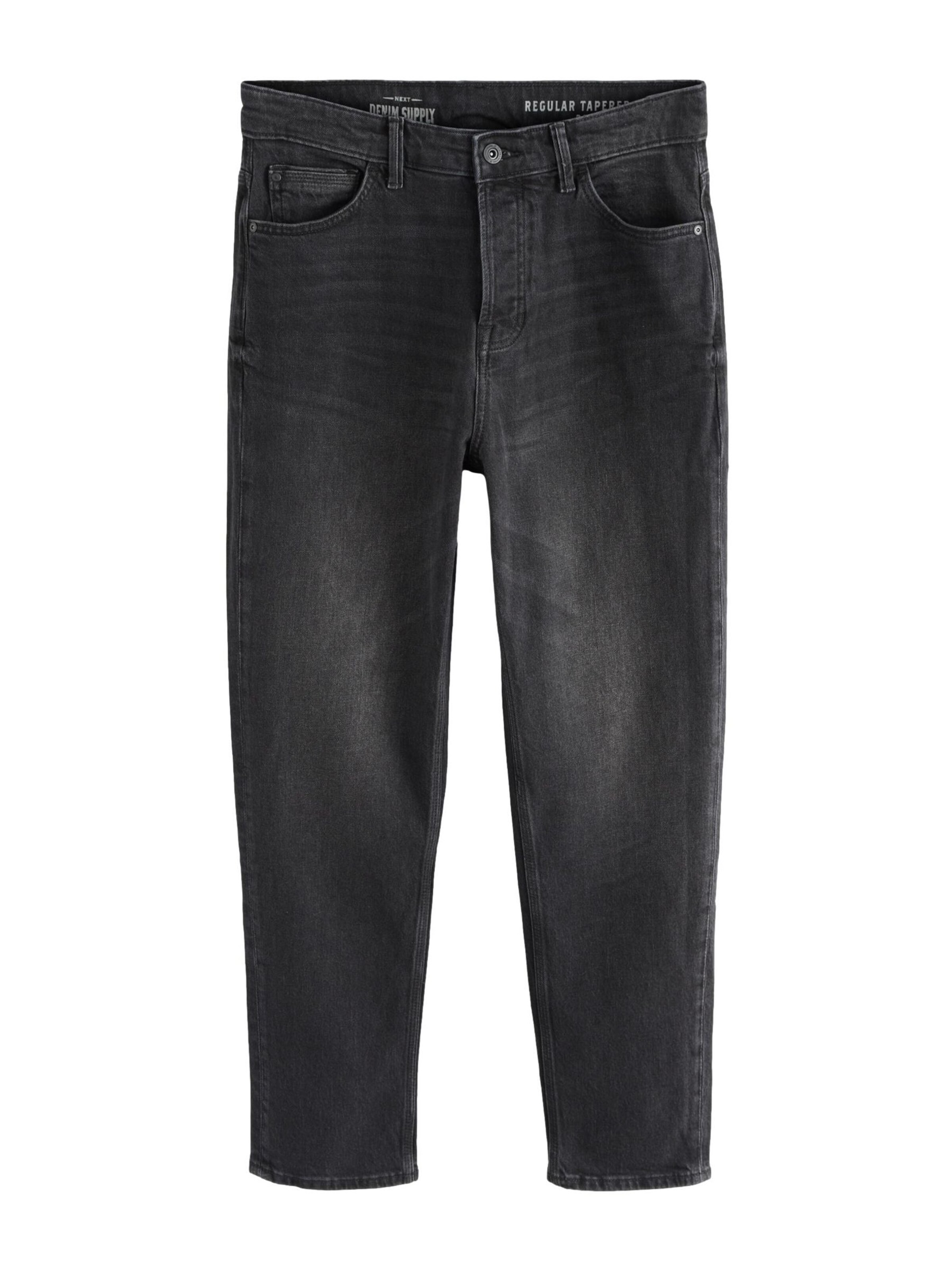 Next Štandardný strih Džínsy - Čierna: predná strana