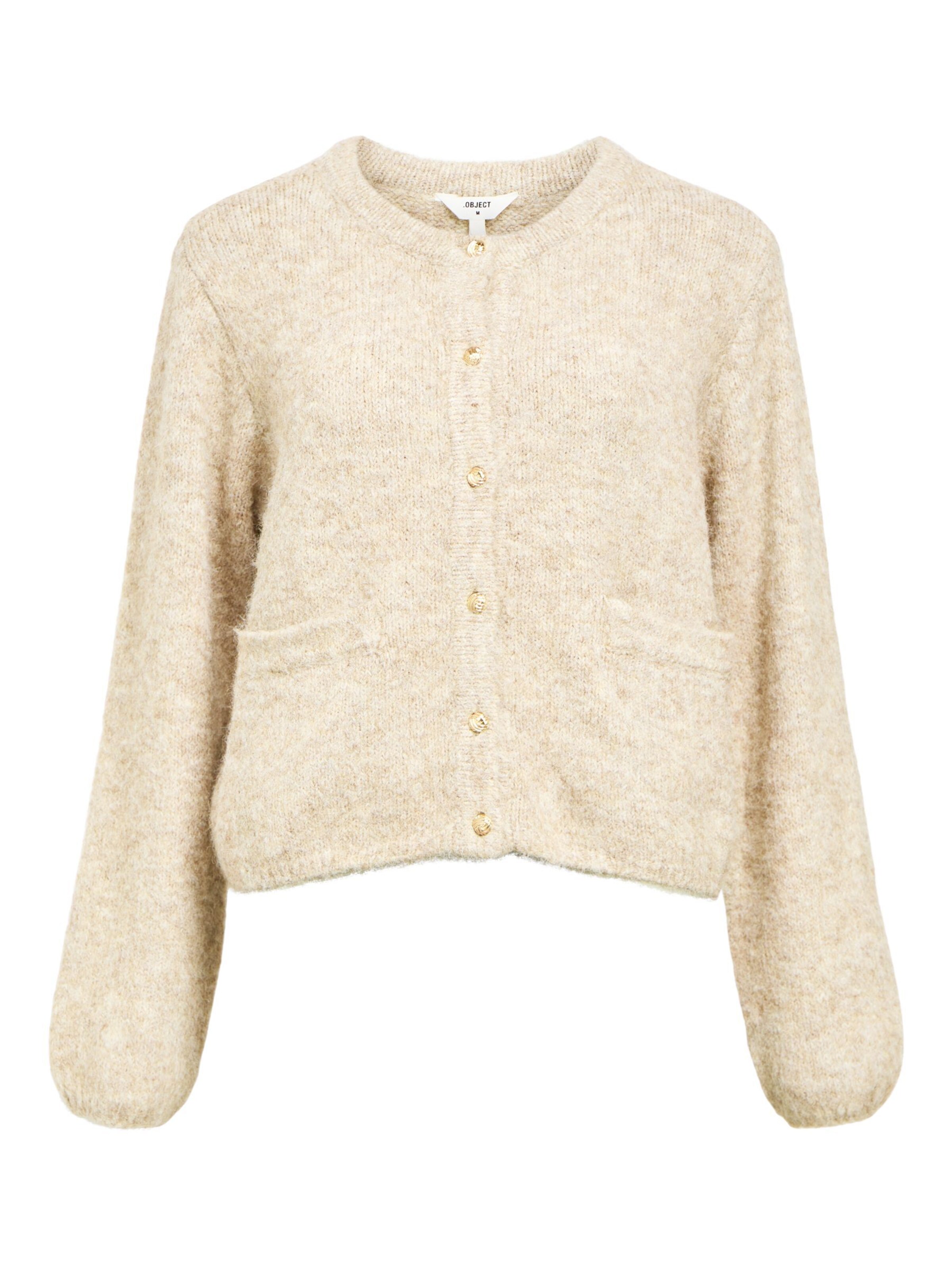 OBJECT - Cárdigan 'OBJSaggia' en blanco: frente