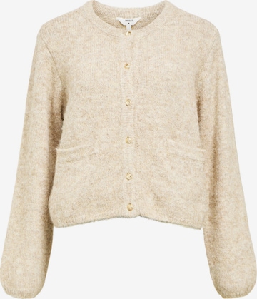 Cardigan 'OBJSaggia' OBJECT en blanc : devant