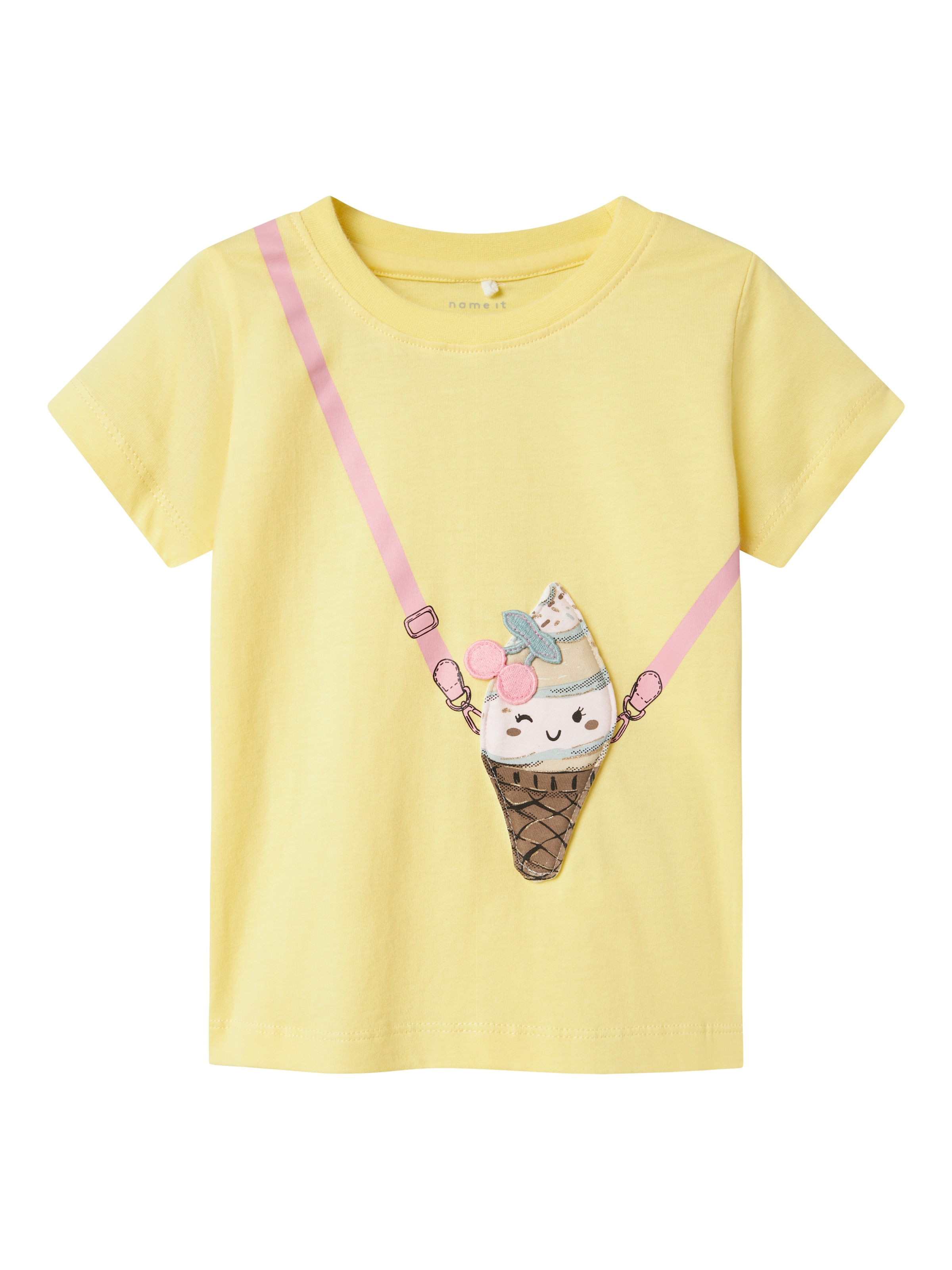 NAME IT Shirt 'NMFJola' in Yellow: front