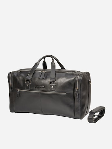 NEGOTIA Leather Weekender 'Marent' in Black
