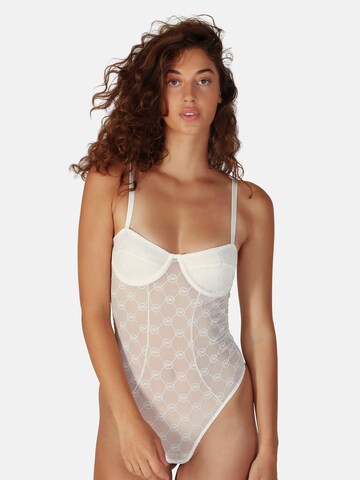 OW Collection Bodysuit 'MONA' in White: front