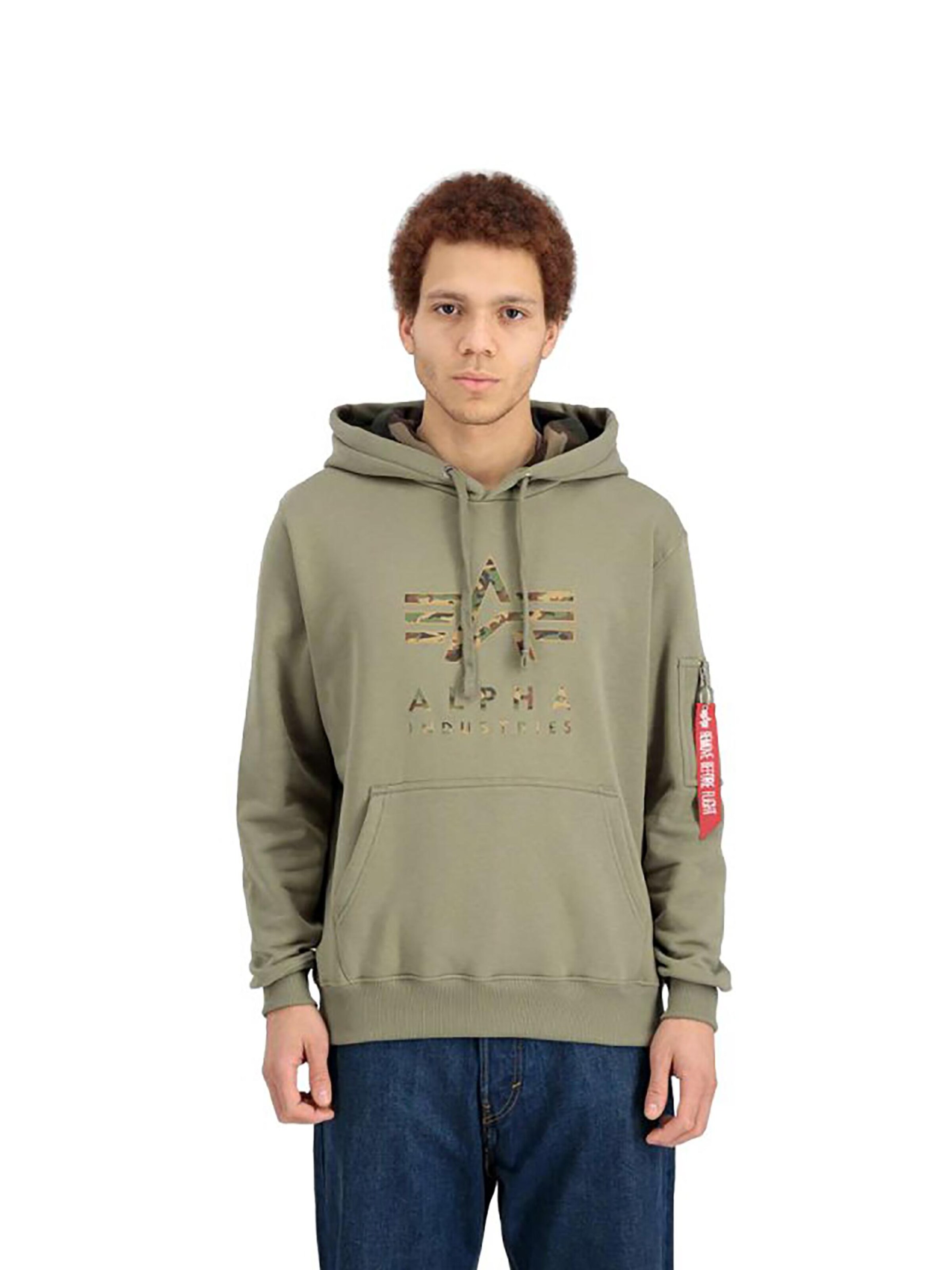 ALPHA INDUSTRIES Sweatshirt 'Camo TPU'‌‌‌‌‌‌‌‌ in Grün