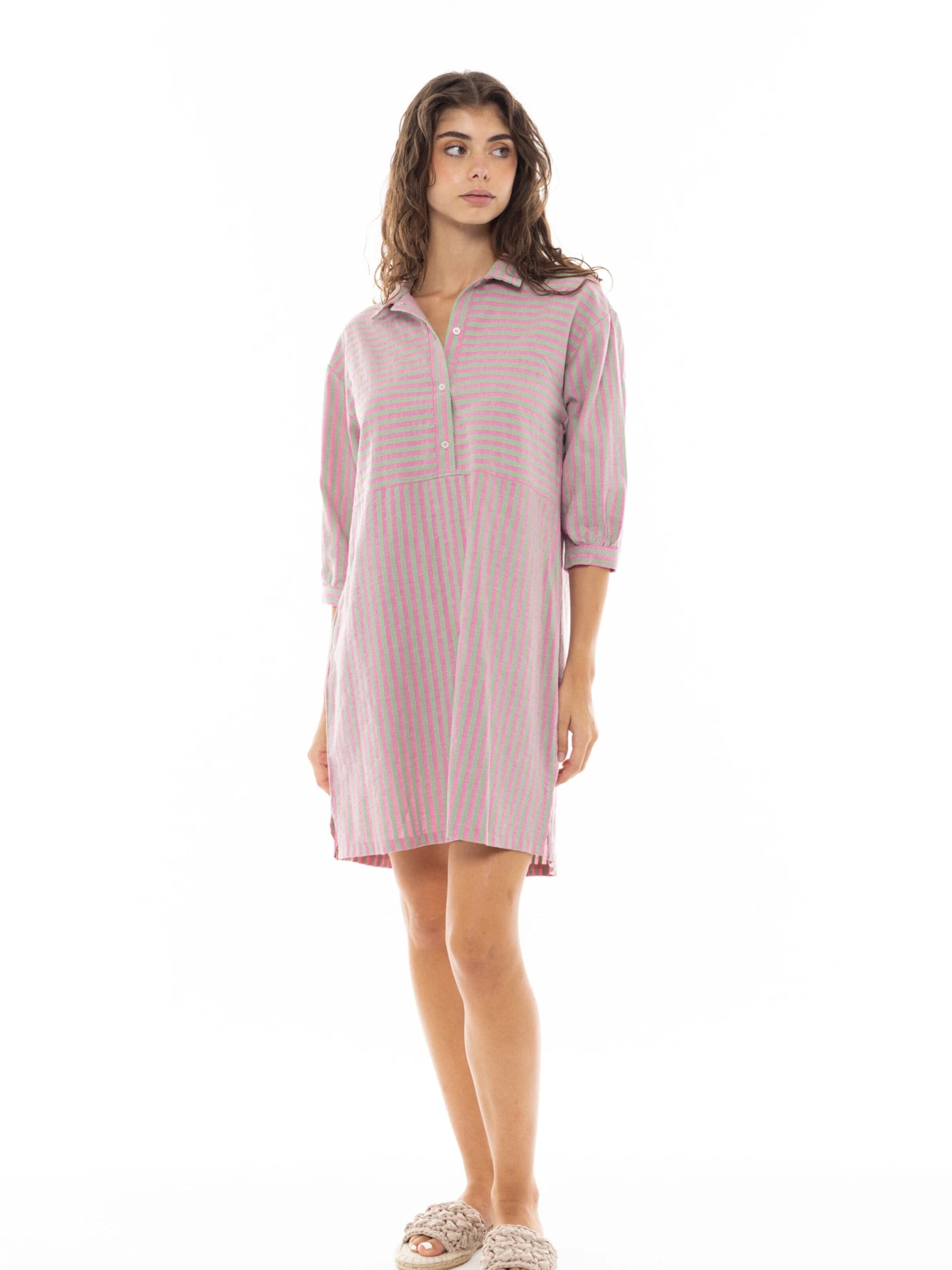 Pink Label Zomerjurk in Roze: voorkant