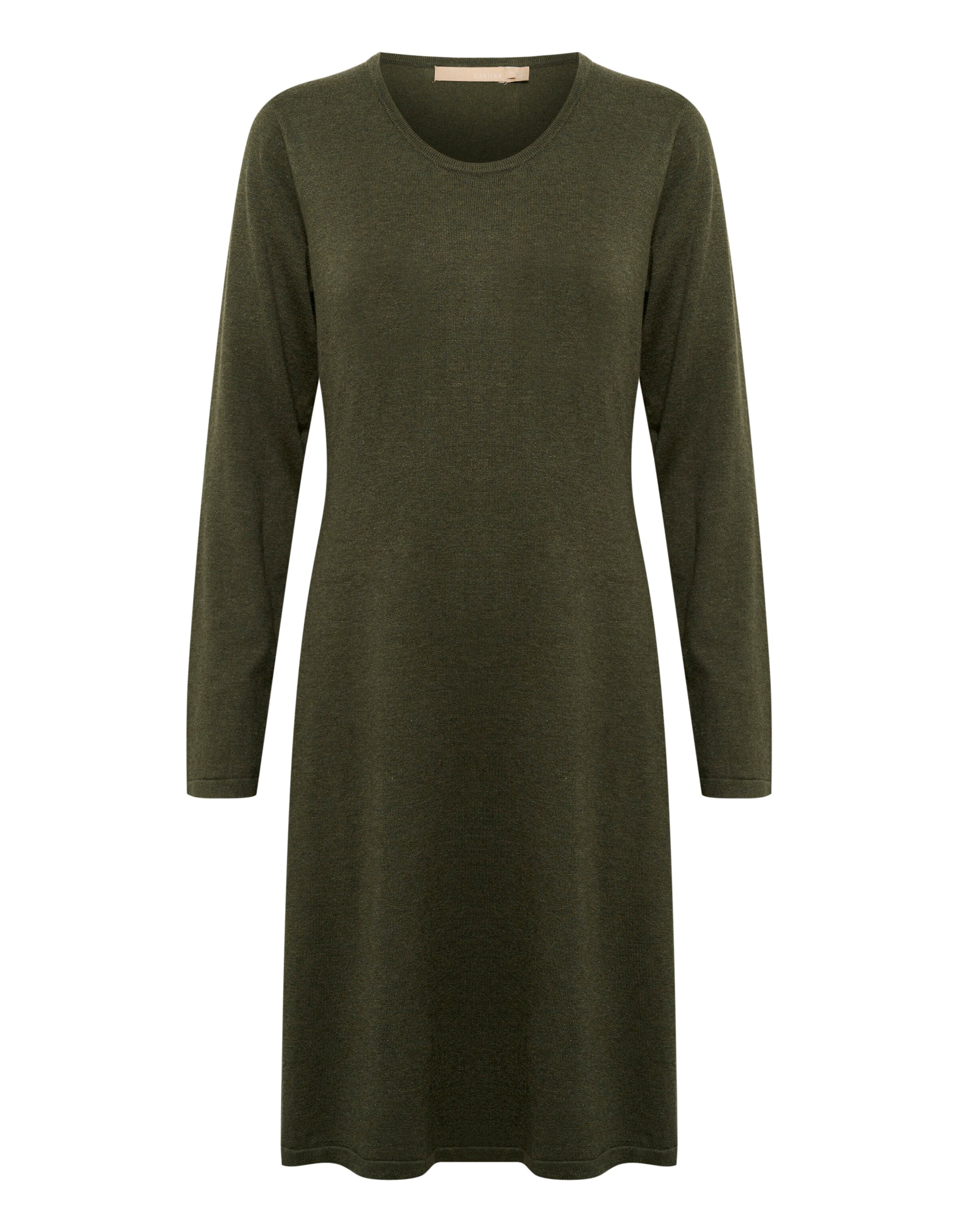 CULTURE Strikkjole i grøn: forside