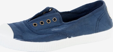 Chaussure de sport à lacets victoria en bleu : devant