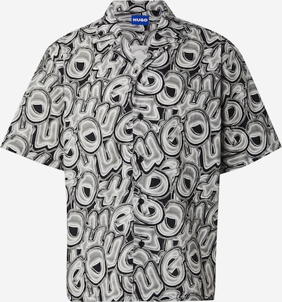 Marškiniai 'Eligino' iš HUGO, spalva – nakties mėlyna / pilka / šviesiai pilka, Prekių apžvalga