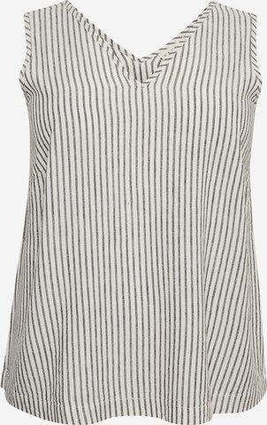 KAFFE CURVE Top 'Mille' in White: front