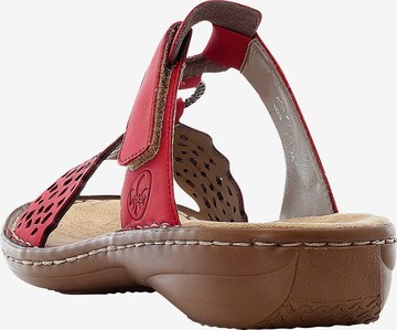 Rieker Mules in Red