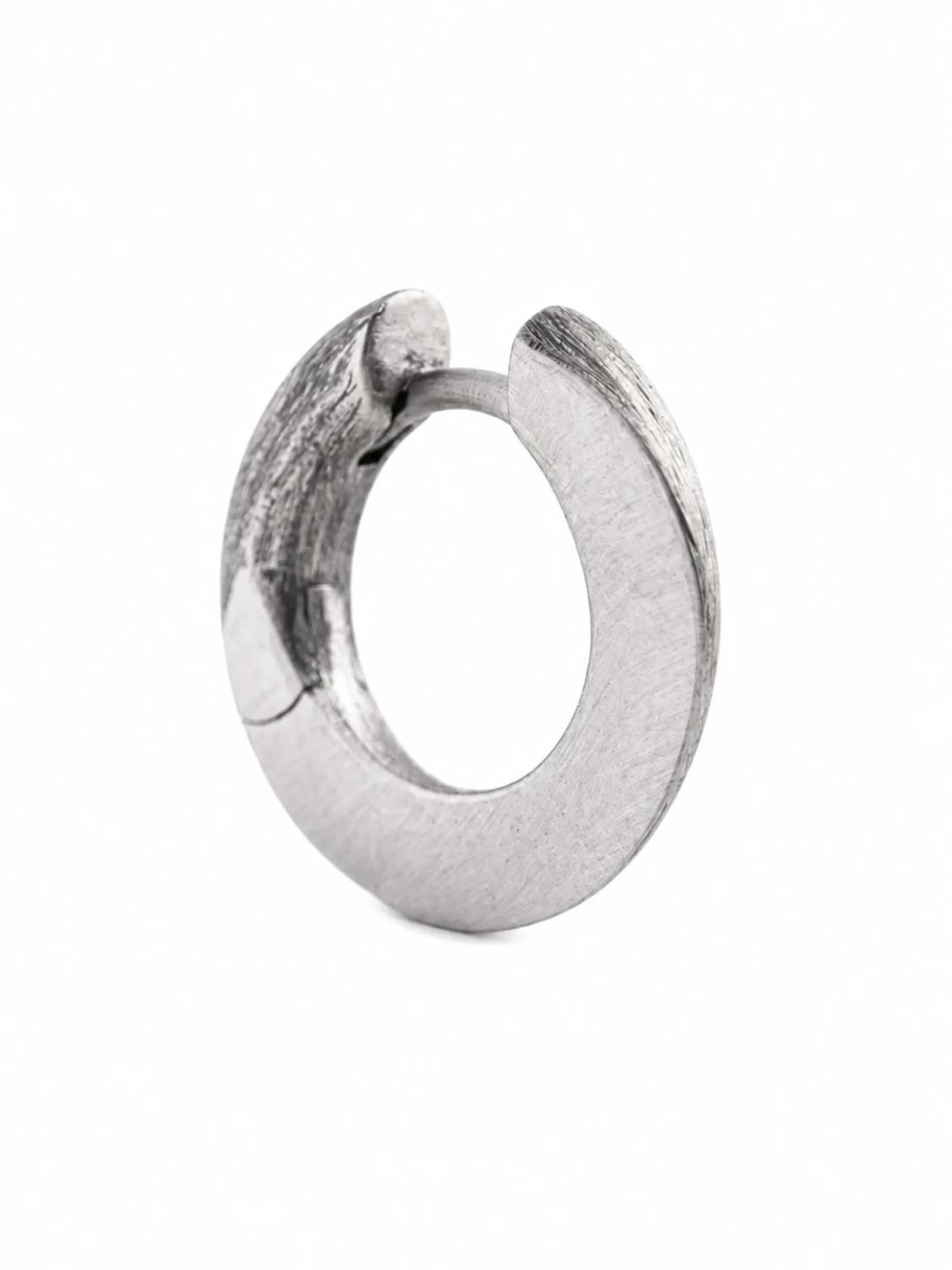 Boucles d'oreilles 'RELEASE' REYTEL en argent : devant