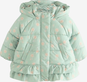 Next Pitkä takki värissä vihreä: etupuoli