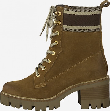 TAMARIS Lace-up bootie in Brown