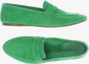 Lilienfels Flats & Loafers in 37 in Green: front