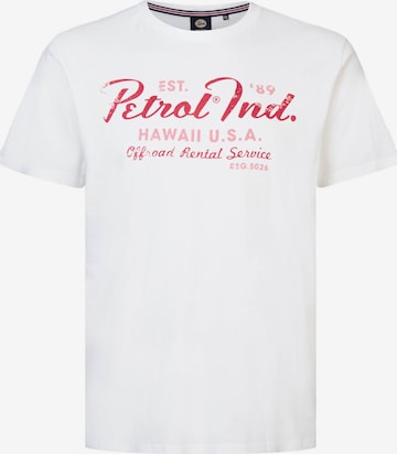 Petrol Industries Shirt 'Bonfire' in White: front
