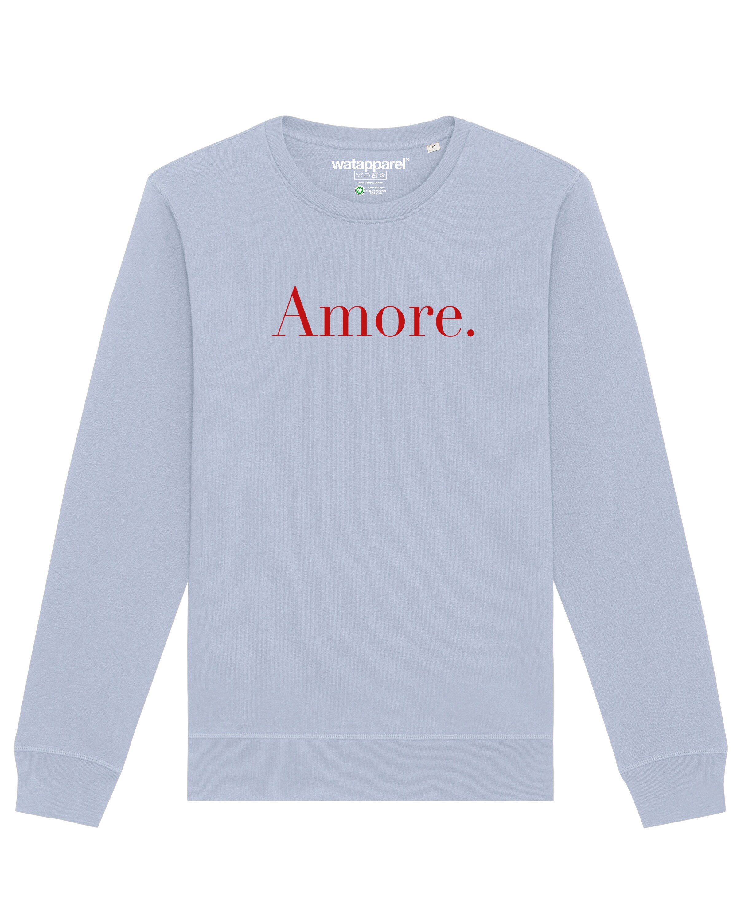 Sweat-shirt 'Amore' Watapparel en bleu : devant