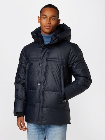 INDICODE JEANS Winter jacket 'Perstin' in Blue: front