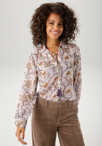 Aniston CASUAL Blouse in Beige: front