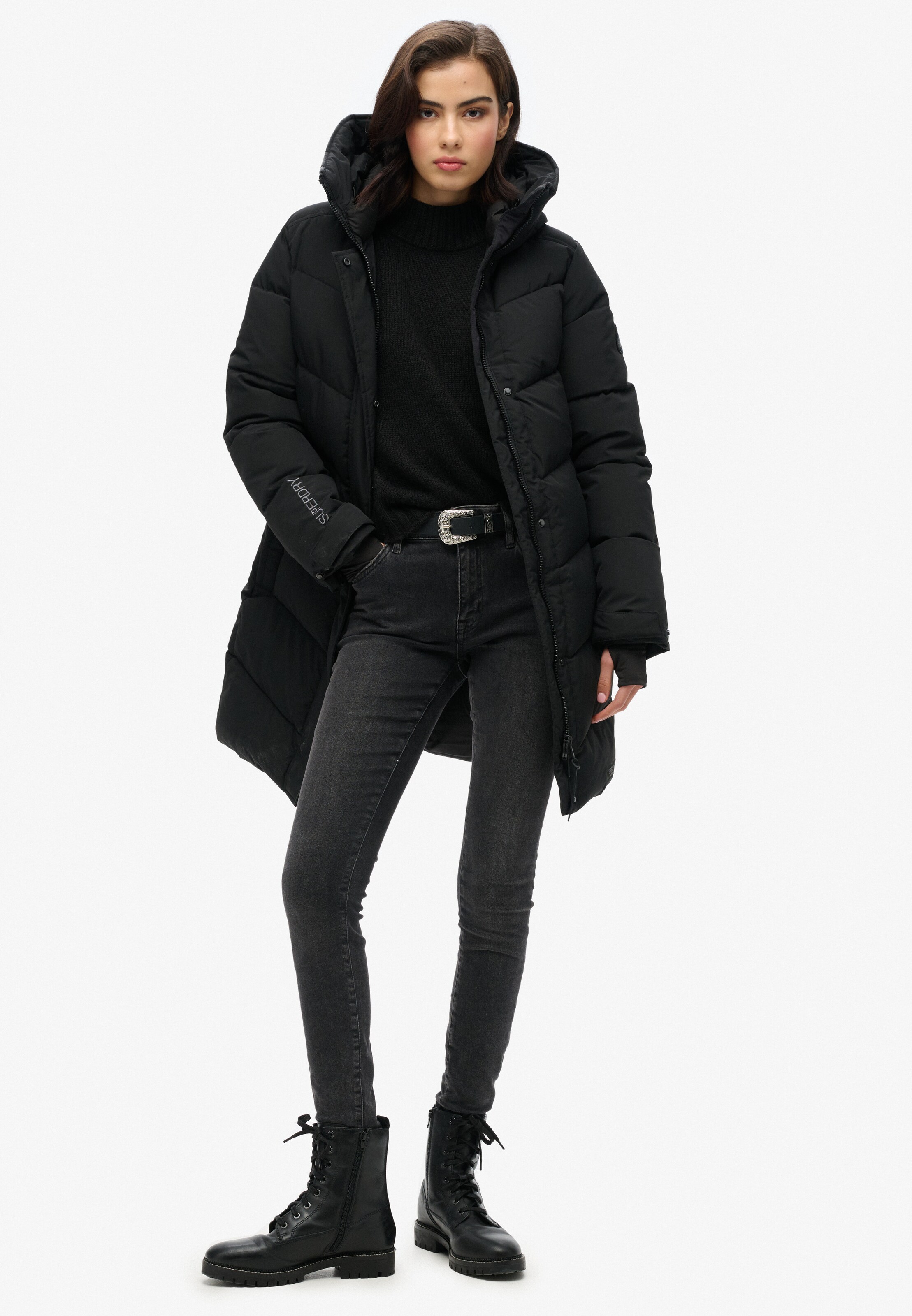 Veste d’hiver 'City Chevron' Superdry & Co en noir