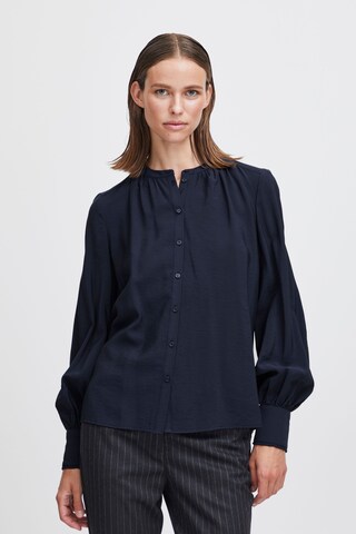 b.young Blouse 'Ilano' in Blue: front