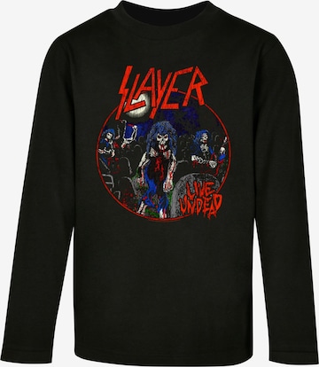 Merchcode Shirt 'Slayer - Live Undead' in Black: front