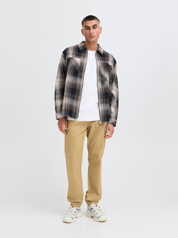 !Solid Tapered Cargobroek 'CAELAN' in Beige