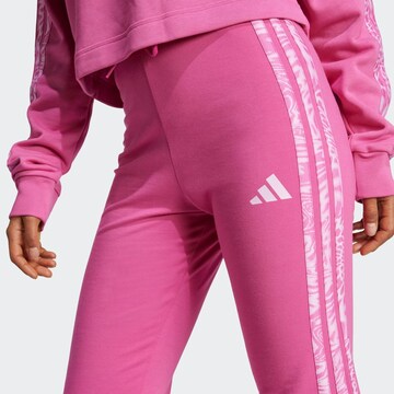 ADIDAS SPORTSWEARFlared/zvonoliki kroj Sportske hlače 'Essentials' - roza boja