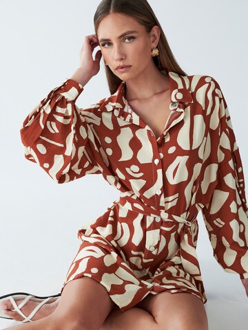 St MRLO Shirt dress 'Bligh' in Brown