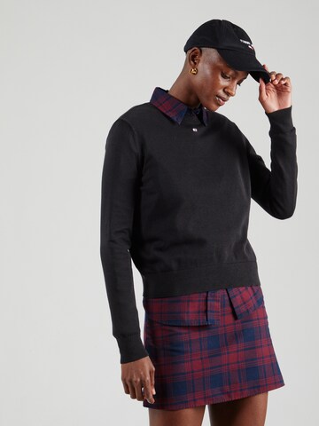 Pullover 'ESSENTIAL' di Tommy Jeans in nero: frontale