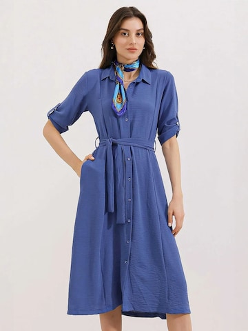 Bigdart Midi Kleid in Blau: Vorderseite