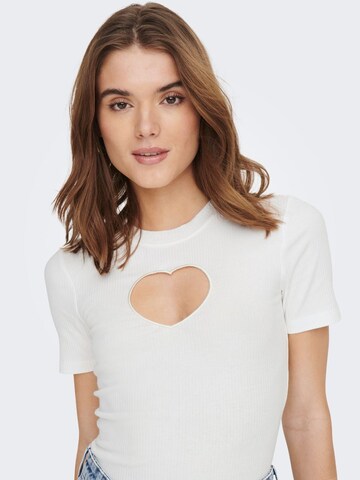 ONLY - Camiseta 'Randi' en blanco